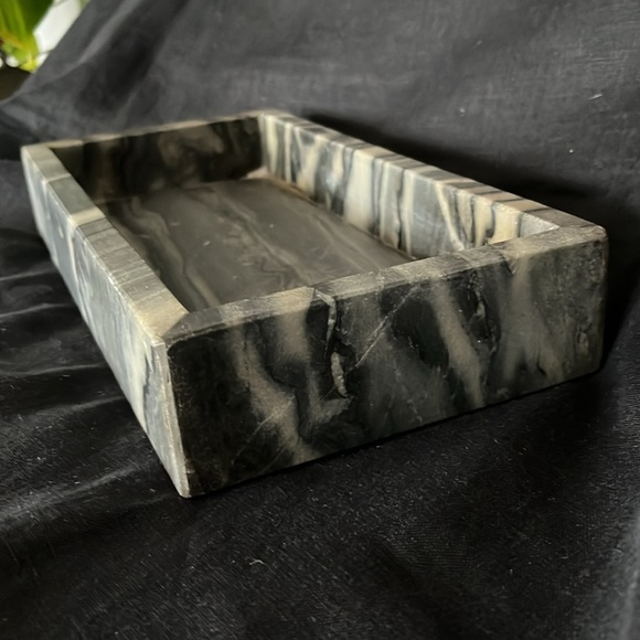 Grey Black Marble Stone Tray - Picture 6 of 9